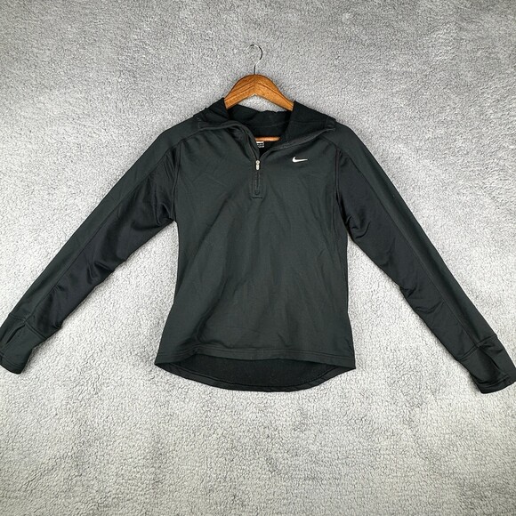 Nike Dri fit 3/4 zip hooded pullover size medium - Picture 1 of 8